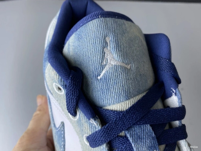 Bmlin Washed Air Jordan Low 1 CZ8455-100 Denim 0823